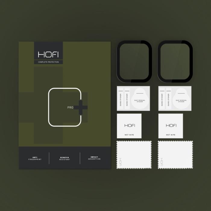Bild 2, HOFI HOFI Apple Watch 11/10 42 mm 2-PACK Skärmskydd Pro+ Hybrid Glas - Teknikhallen.se