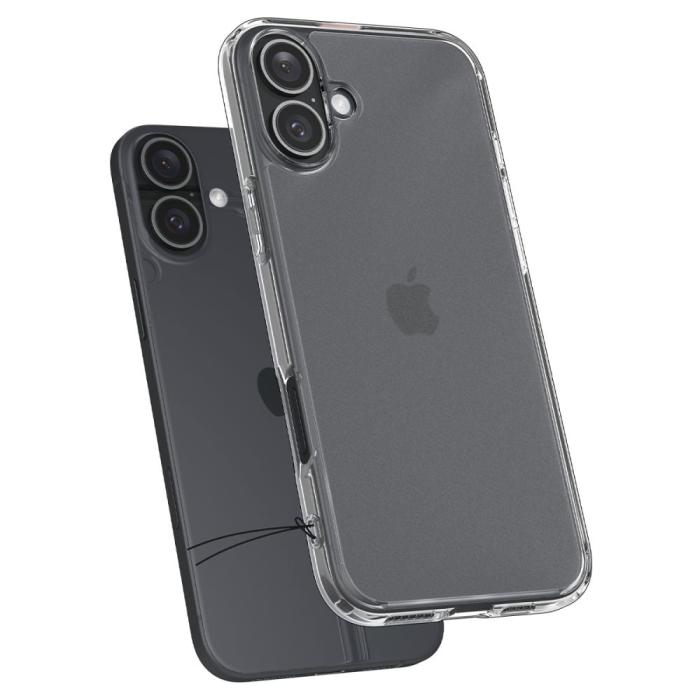 Bild 6, Spigen Spigen iPhone 16 Skal Ultra Hybrid Frostad Transparent - Teknikhallen.se