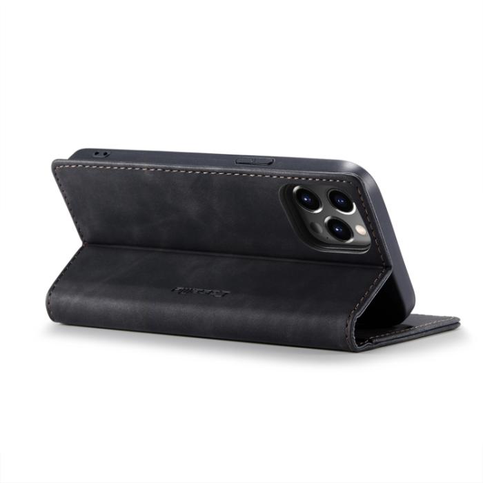 Bild 5, CASEME CASEME iPhone 14 Pro Fodral Retro Flip Svart - Teknikhallen.se