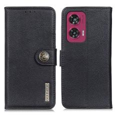 KHAZNEH KHAZNEH Motorola Edge 50 Fusion 5G L&auml;der Fodral Svart - Teknikhallen.se