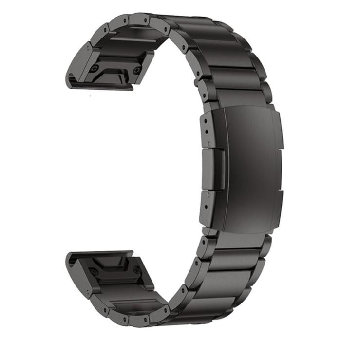 Bild 3,  Klockarmband 26 mm Titanium Metall Svart - Teknikhallen.se
