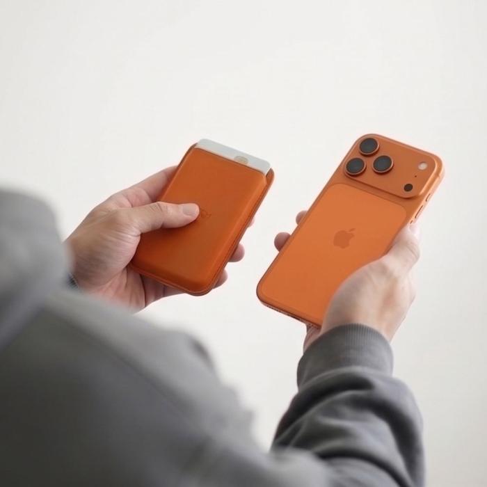 Bild 6, Tech-Protect Tech-Protect Magnetisk MagSafe Korthållare Orange - Teknikhallen.se