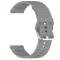  Klockarmband 22 mm Silikon Wave Design Mörk Grå - Teknikhallen.se