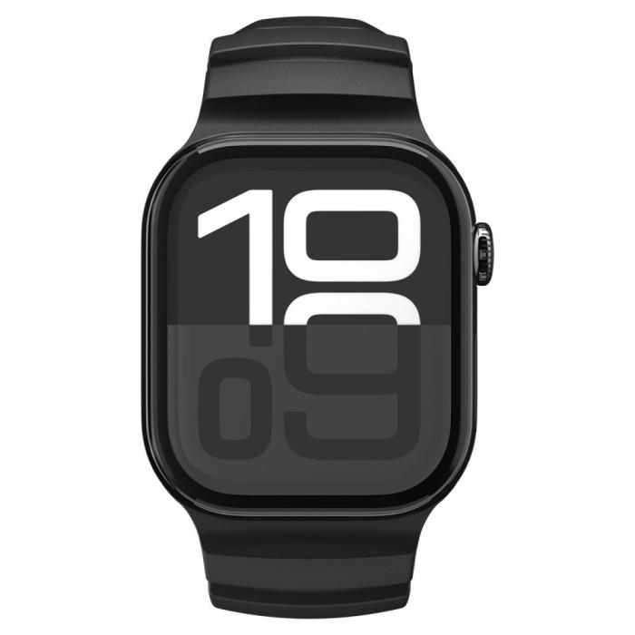Bild 2, Spigen Spigen Apple Watch 42/44/45/46/49 mm Klockarmband Svart - Teknikhallen.se