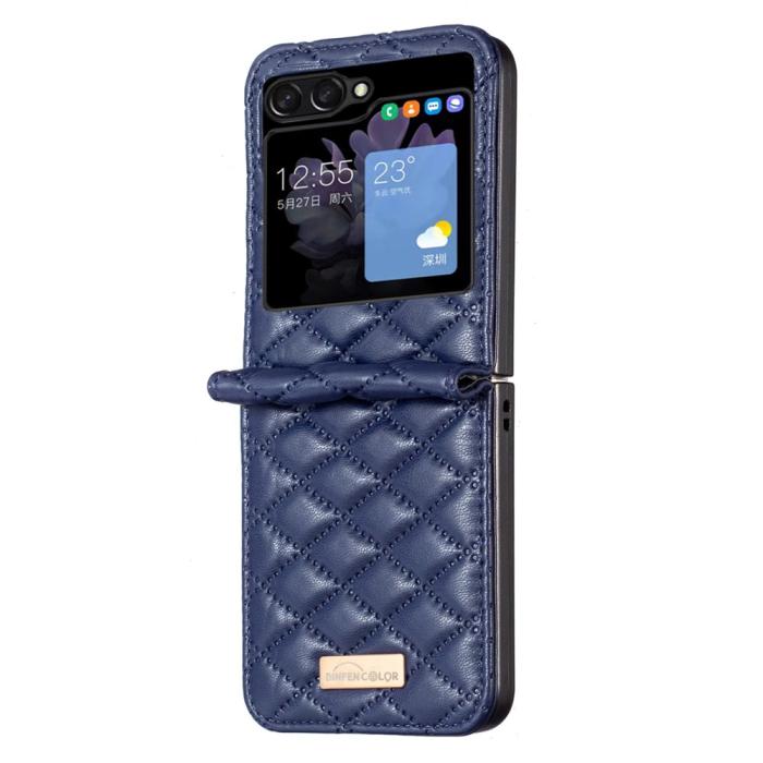 Bild 2, BINFEN BINFEN Galaxy Z Flip 5 Skal Diamond Textur Blå - Teknikhallen.se