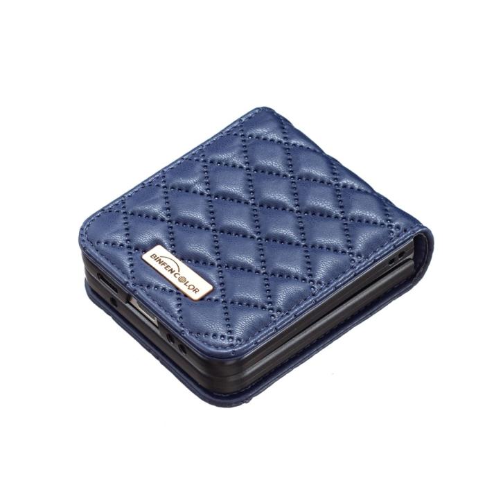 Bild 3, BINFEN BINFEN Galaxy Z Flip 5 Skal Diamond Textur Blå - Teknikhallen.se