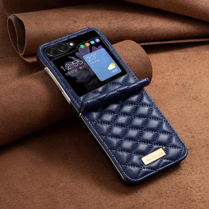 Bild 5, BINFEN BINFEN Galaxy Z Flip 5 Skal Diamond Textur Blå - Teknikhallen.se