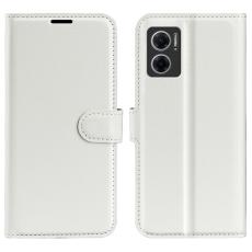  Xiaomi Redmi 10 5G Fodral Litchi L&auml;der Vit - Teknikhallen.se
