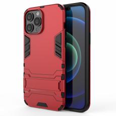  iPhone 13 Pro Max - Hybrid Armor Skal Kickstand - R&ouml;d - Teknikhallen.se
