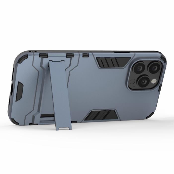 Bild 2,  iPhone 13 Pro Max - Hybrid Armor Skal Kickstand - Navy Blue - Teknikhallen.se