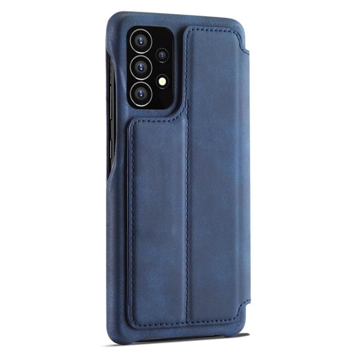 Bild 3, LC.IMEEKE LC.IMEEKE Samsung Galaxy A53 5G Fodral Retro Flip Blå - Teknikhallen.se