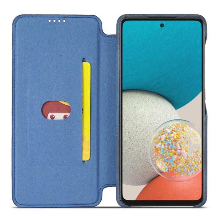 Bild 4, LC.IMEEKE LC.IMEEKE Samsung Galaxy A53 5G Fodral Retro Flip Blå - Teknikhallen.se