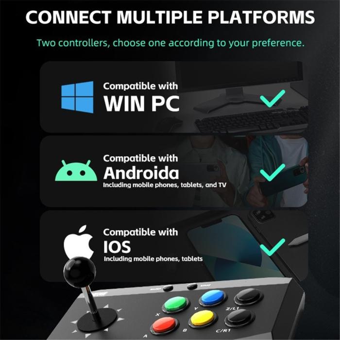 Bild 3, DATA FROG DATA FROG Trådlös Joystick Kontroll För PC / Android / iOS - Teknikhallen.se