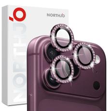 NORTHJO NORTHJO iPhone 18 Pro/18 Pro Max Linsskydd Strass Lila - Teknikhallen.se
