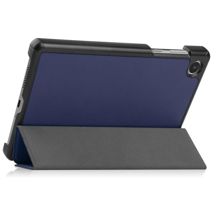 Bild 4,  Lenovo Tab M8 (Gen 4) Fodral Tri-Fold Läder Blå - Teknikhallen.se