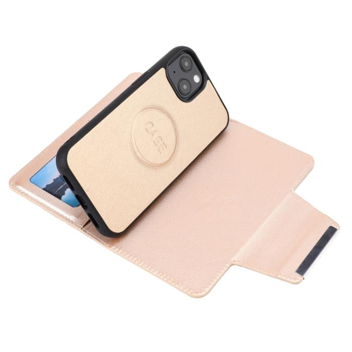 Bild 5,  iPhone 14 Plus 2in1 Magnet Fodral Guld - Teknikhallen.se