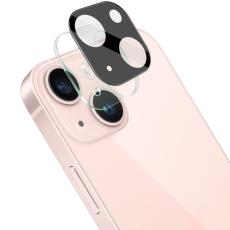 IMAK IMAK iPhone 15 / 15 Plus Linsskydd Akryl/H&auml;rdat Glas Svart - Teknikhallen.se