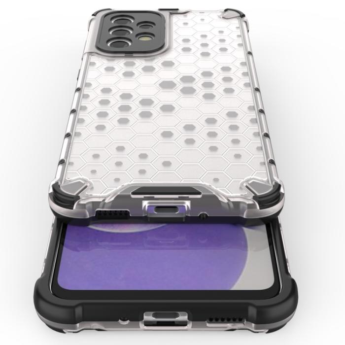 Bild 4,  Samsung Galaxy A33 5G Skal Hybrid Honeycomb Vit - Teknikhallen.se