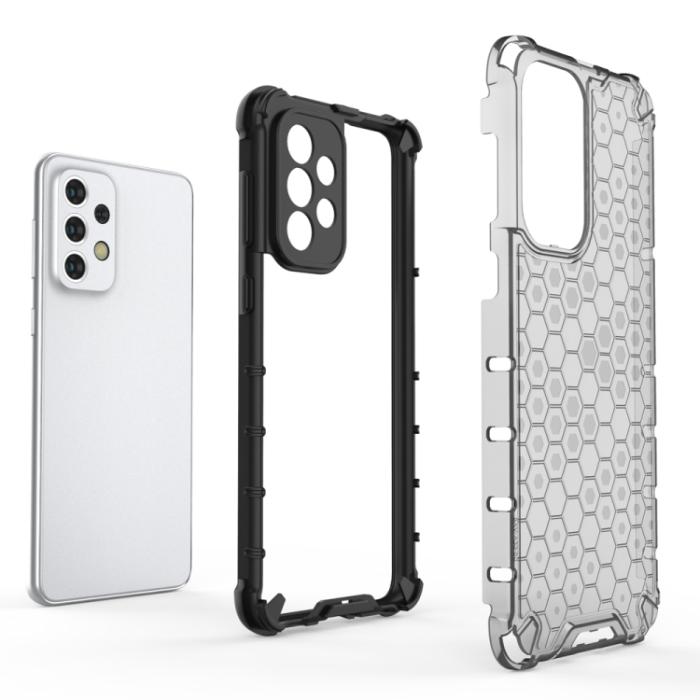 Bild 5,  Samsung Galaxy A33 5G Skal Hybrid Honeycomb Vit - Teknikhallen.se