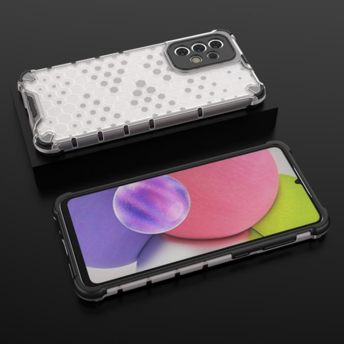 Bild 6,  Samsung Galaxy A33 5G Skal Hybrid Honeycomb Vit - Teknikhallen.se