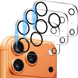  3-Pack iPhone 17 Pro Max Linsskydd I Härdat Glas - Teknikhallen.se