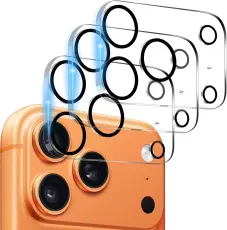  3-Pack iPhone 17 Pro Linsskydd I H&auml;rdat Glas - Teknikhallen.se