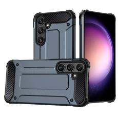  Samsung Galaxy S24 Skal Shockproof Armor Hybrid M&ouml;rk Bl&aring; - Teknikhallen.se