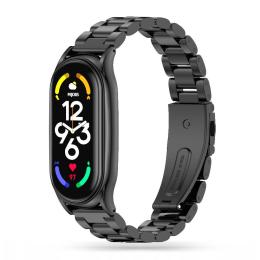 Tech-Protect Tech-Protect Xiaomi Mi Smart Band 7 Armband Stainless Svart - Teknikhallen.se