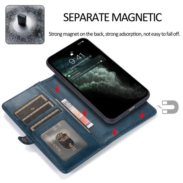 Bild 3,  iPhone 14 2in1 Flerfack Magnet Fodral / Skal Blå - Teknikhallen.se