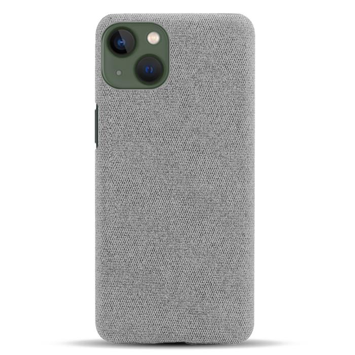 Bild 3,  iPhone 15 Plus Skal Tygbelagt Ljus Grå - Teknikhallen.se