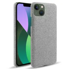  iPhone 15 Plus Skal Tygbelagt Ljus Gr&aring; - Teknikhallen.se