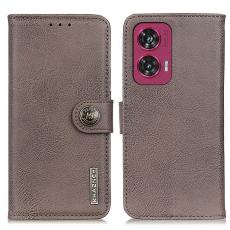 KHAZNEH KHAZNEH Motorola Edge 50 Fusion 5G L&auml;der Fodral Khaki - Teknikhallen.se