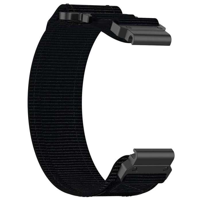 Bild 2,  Klockarmband 26 mm Nylon Justerbart Svart - Teknikhallen.se