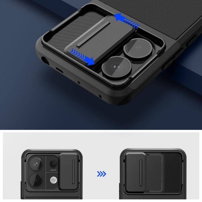 Bild 2, Tech-Protect Tech-Protect Xiaomi Redmi Note 13 Pro 5G Skal Velar Cam+ Svart - Teknikhallen.se