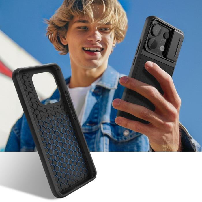 Bild 3, Tech-Protect Tech-Protect Xiaomi Redmi Note 13 Pro 5G Skal Velar Cam+ Svart - Teknikhallen.se