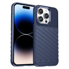  iPhone 15 Pro Max Skal Twill Textur Bl&aring; - Teknikhallen.se
