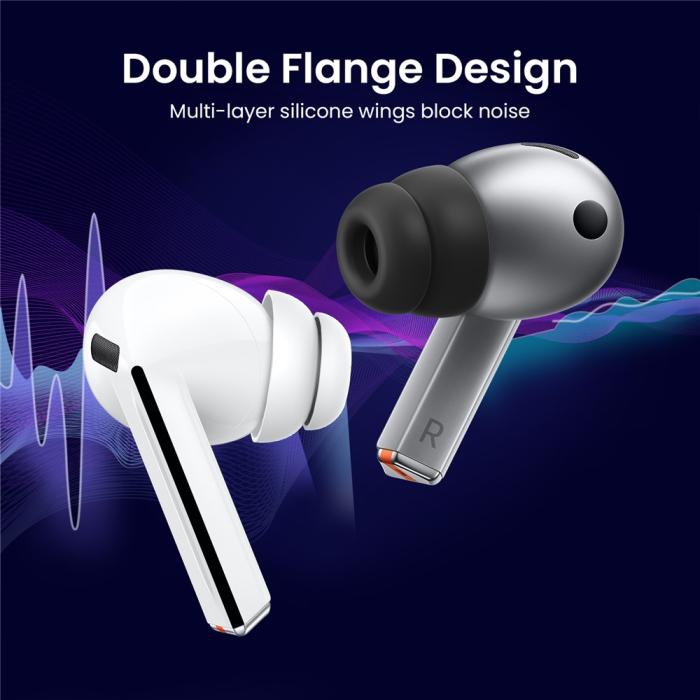 Bild 2, AHASTYLE AHASTYLE 3-PACK Öronpluggar För Galaxy Buds 3 Pro Vit - Teknikhallen.se