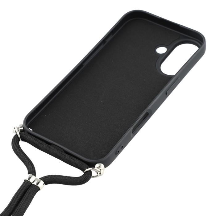 Bild 5,  iPhone 17 Skal TPU Med Mobilsnöre Svart - Teknikhallen.se