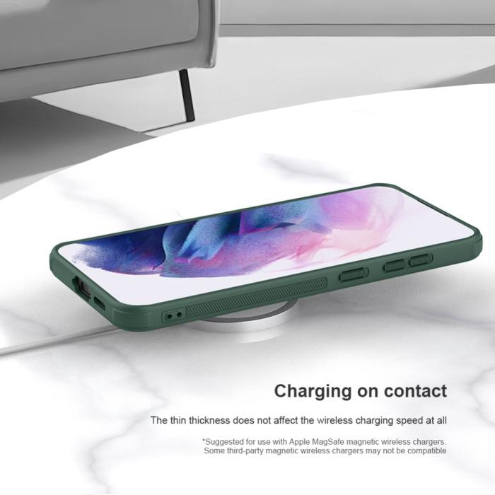 Bild 5, NILLKIN NILLKIN Samsung Galaxy S24 FE Skal MagSafe Frosted Shield Pro Grön - Teknikhallen.se