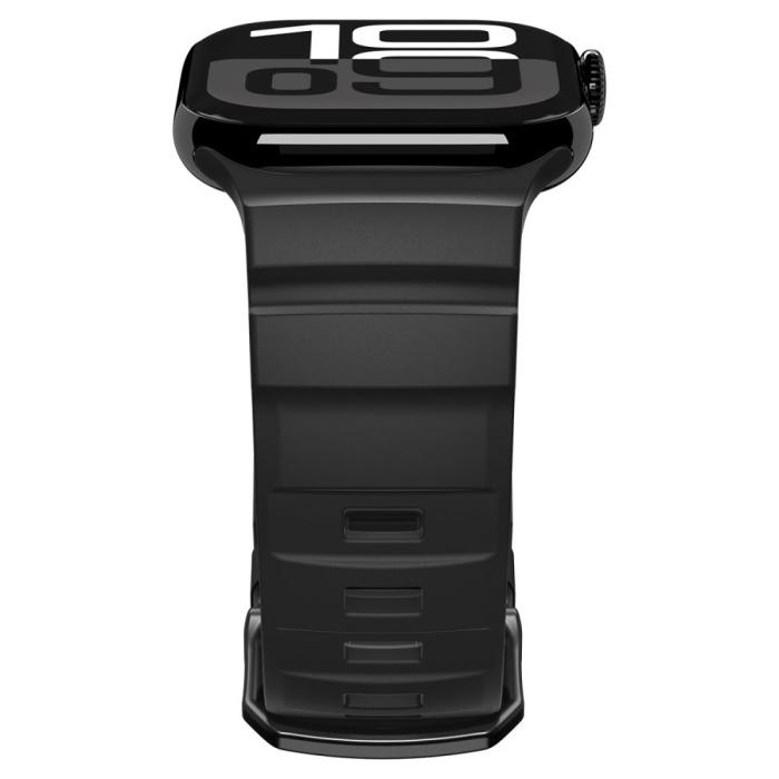 Bild 6, Spigen Spigen Apple Watch 42/44/45/46/49 mm Klockarmband Svart - Teknikhallen.se