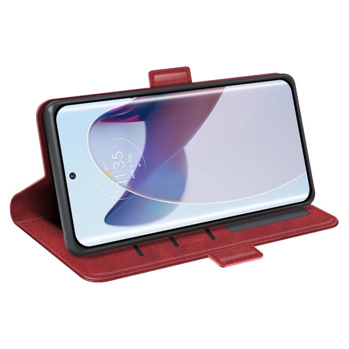 Bild 3,  Motorola Edge 30 Ultra 5G Fodral Magnetisk Stängning Röd - Teknikhallen.se