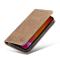 CASEME iPhone 12 Pro Max - CASEME Vintage Flip Fodral - Ljus Brun - Teknikhallen.se