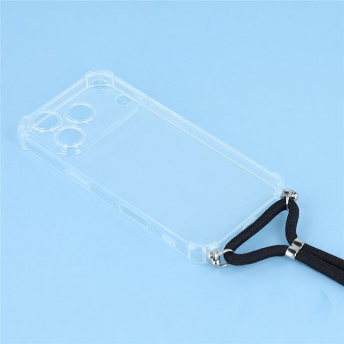 Bild 4,  iPhone 17 Pro Skal Med Mobilsnöre TPU Transparent - Teknikhallen.se