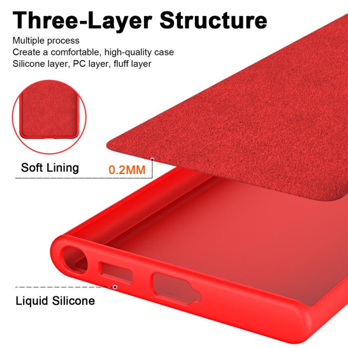 Bild 5,  Samsung Galaxy S23 Ultra Skal Gummerat TPU Svart - Teknikhallen.se