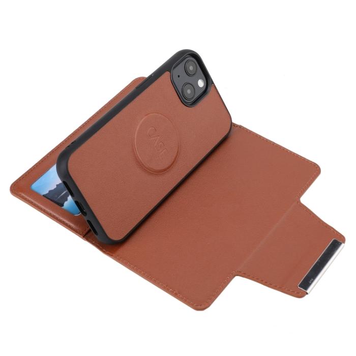 Bild 5,  iPhone 14 Plus 2in1 Magnet Fodral Brun - Teknikhallen.se