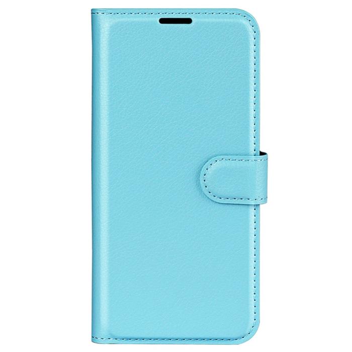 Bild 5,  Samsung Galaxy A15 5G Fodral Litchi Läder Ljus Blå - Teknikhallen.se