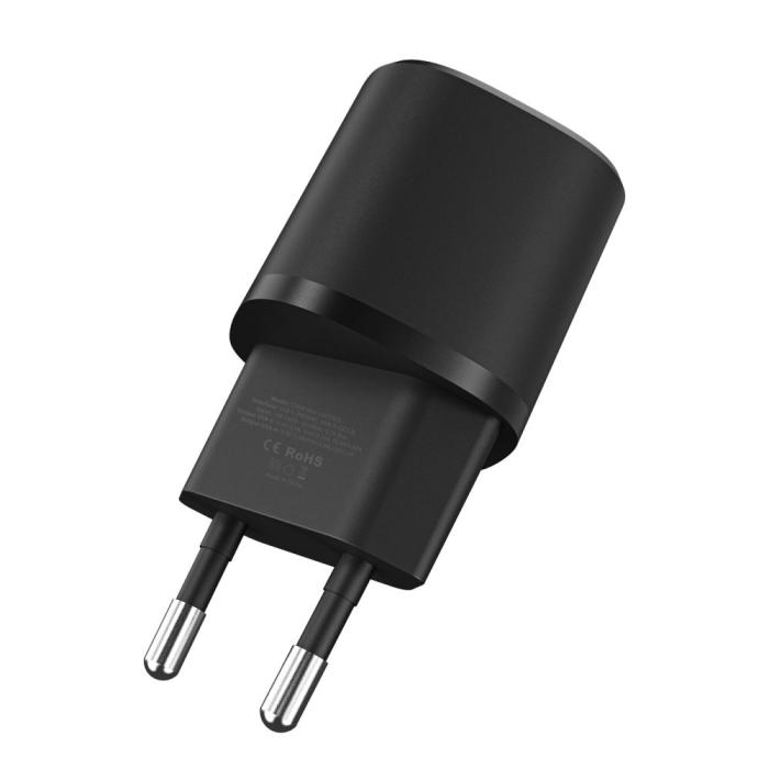 Bild 4, Tech-Protect Tech-Protect 20W Mini Väggladdare PD QC USB-C / USB-A Svart - Teknikhallen.se