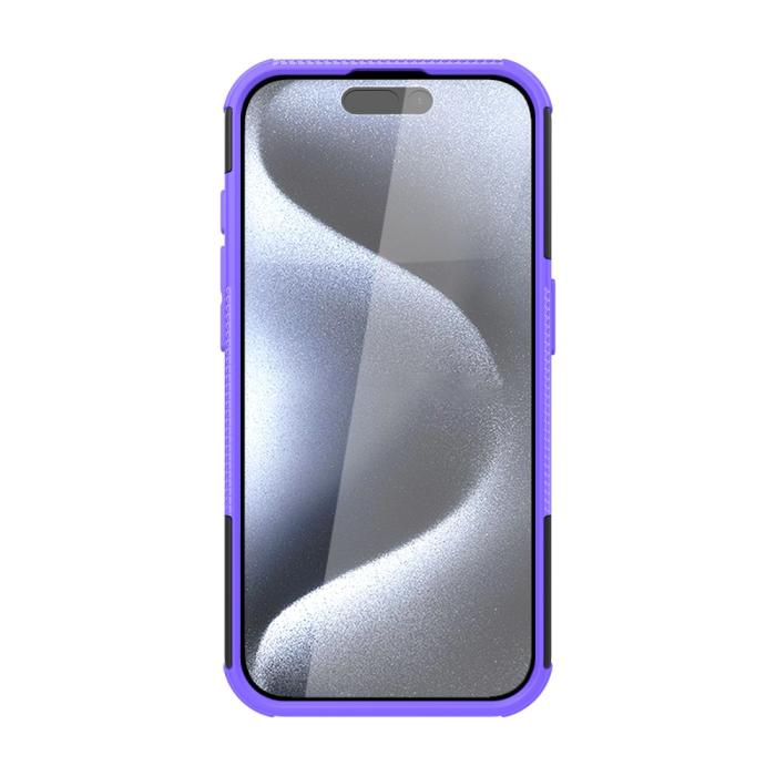 Bild 4,  iPhone 15 Pro Max Stöttåligt Skal med Stöd Lila - Teknikhallen.se