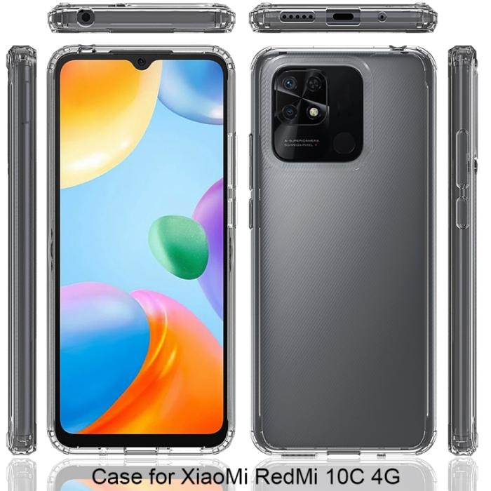 Bild 2,  Xiaomi Redmi 10C Skal Akryl/TPU Svart - Teknikhallen.se
