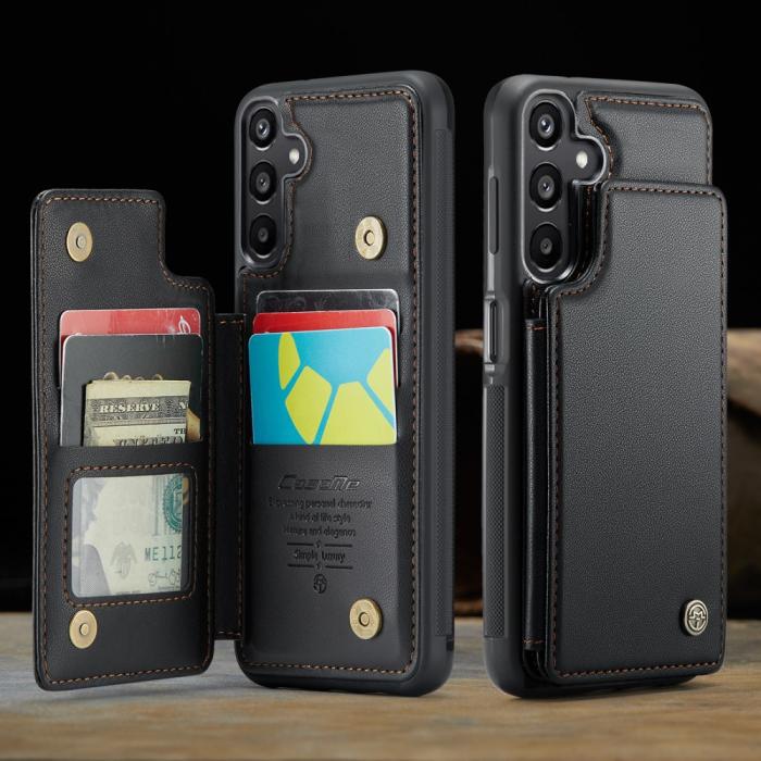 Bild 6, CASEME CASEME Samsung Galaxy A16 Skal RFID Kickstand Plånbok Svart - Teknikhallen.se